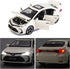BDTCTK Compatible 1:32 Corolla Model Car, Zinc Alloy Pull Back Toy Car with Sound and Light for Kids, White