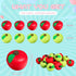 30 Supplies(1.96 Inch) Chalyna Pieces Fruit Stress Ball Red and Green Fruit Stress Relief Squeeze Balls Squeeze Finger
