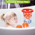 Bath Toys - Bathtub Basketball Hoop for Kids, Shower Toys for Ages 4-8, Suction Cup Hoop & 3 No Hole Balls Set