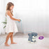 3+ YH YUHUNG Interactive Walking Dog Toy with Leash, Grey Puppy with Blue Ears, Electronic Barking & Tail Wagging Robot