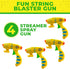 Toysery Party Streamer Spray String Shooter Toy - Non-Toxic Spray String for Boys and Girls, Great Toy Pistol