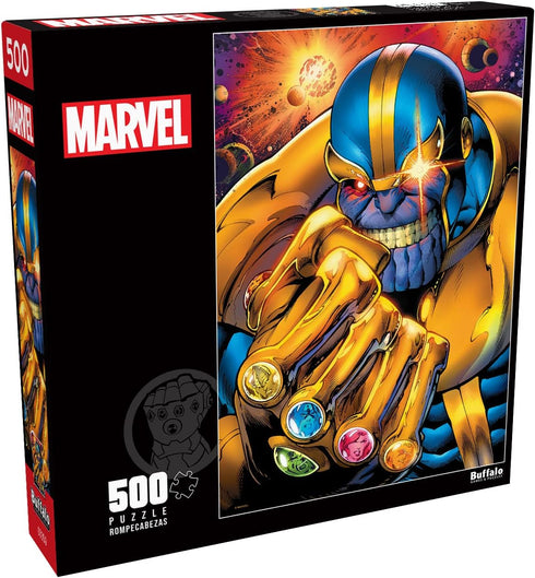 Buffalo Games - Marvel - Thanos - 500 Piece Jigsaw Puzzle for Adults, Perfect for Game Nights