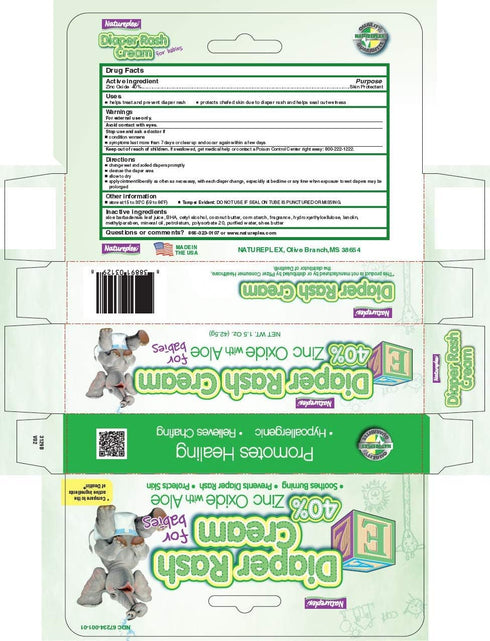 40% Diaper Rash Cream Zinc Oxide with Aloe
