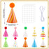 10 PCS Colorful Mini Party Hats for Stuffed Animals Lovely Paper Cone Tiny Birthday Hats for Stuffed Animals Pets Baby