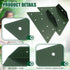 4 Pcs A Frame Bracket for Swing Set, Wooden Swing Accessories with Tools Hardware for Playground Support (Green)