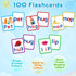 KMUYSL 104 Pieces Short Vowel Spelling Flashcards - CVC Sight Words Handwriting Cards for Kids 3-5 Years Old
