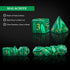 UDIXI Malachite Stone Dice Set, 7PCS Gemstone Polyhedral D&D Dice with Gift Case for Dungeons and Dragons Games