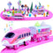 Pink Train Sets for Toddlers|Musical Electric Train Toys with DIY Ice Cream