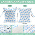 Wet Dry Bag for Swimsuit and Towels for Swimsuit Travel Beach Pool Diapers Dirty Yoga Gym Clothes Hook to Stroller