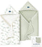 GRSSDER Baby Hooded Towel 2 Pack for Newborn, Super Soft Bath Towels