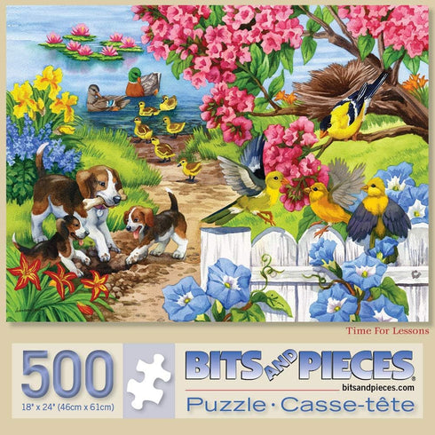 Bits and Pieces Value Set of Three (3) 500 Piece Jigsaw Puzzles for Adults by Artist Nancy Wernersbach