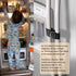 Fridge Freezer Refrigerator Cabinet Lock Latch, Adjustable French Door Guard for Toddlers, No Drill No Screw (2 Packs)