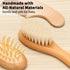Set, Set+ Goat Baby Hair Brush Wooden Comb Massage Scalp Comb, Safe Natural Hair Care Kit, Soft Silicone Bath Brush