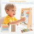 100 Counting 112 Counting Abacus for Kids Math - Wooden Abacus with Sticks and Math Cards, Toys for Preschool Learning