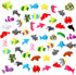Deekin 100 Pack Mini Stuffed Animals, Bulk Small Plush Animal Toys, Tiny Critter Keychain Set for Kids Party Favors