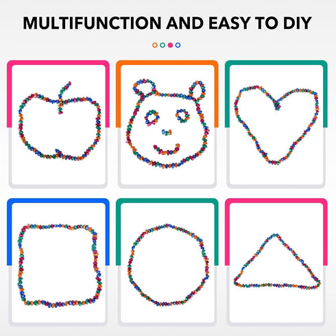 Jollicube 350pcs (350PCS) Fidget Toys, Fidget Gifts Adults, Desk Fidgets Toys for Office Stress/Anxiety Relief Novelty