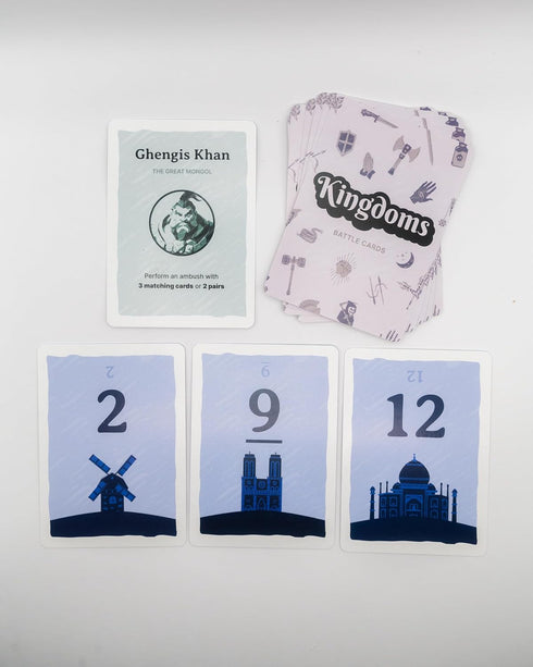 Kingdoms Card Game - Family Strategy Game for 2-8 Players, Ages 8+ | Master Tactics and Outwit Opponents