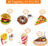 Sets 6 Packs Mini Building Blocks Fast Food - Micro Mini Blocks Toys for Adult, Bricks Kit for Party Favors, Goodie