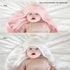 31.5"x31.5" 3 2PCS(White Baby Hooded Bath Towel Ultra Absorbent Soft Coral Fleece, for Newborn Infant Toddler Up