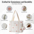3pc Set, GOBABYMART Diaper Bag Tote Hospital Bag for Labor & Delivery, Maternity Travel Bag with Changing Pad