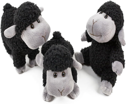 Sheep Lamb Plush, Soft Cute Black Lamb Toy, Children's Sheep Plush Toys, Gifts for Kids, 8.5 inches