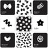 Pasta for Baby High Contrast Cards Sensory Toy Learning Activity Large Black