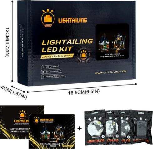 Lightailing LED Light for Lego 76388 Harry Potter Hogsmeade Village Visit Building Blocks Model