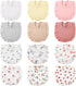 Geyoga 12 Pack Muslin Baby Bibs Adjustable Bandana Drool Bib for Unisex Cotton