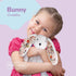 12 inches ArtCreativity Blossom Bunny Plush for Kids - - White Plush Stuffed Bunny Rabbit with Floral Blossom Print
