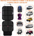 Gowhalle (Black--2pcs) Car Seat Protector, Non-Slip Rubber Padded Backing Seat Protector for Child Seats, Waterproof