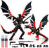 KAMOVNY Assembled T13 3D Printed Action Figure Set with Dragon - Multi-Jointed Movable