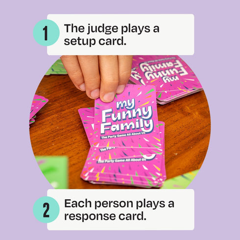 10 DSS Games My Funny Family [Fun Card Game for Kids, Adults, Families | Great for Game Nights and Vacations | Easy