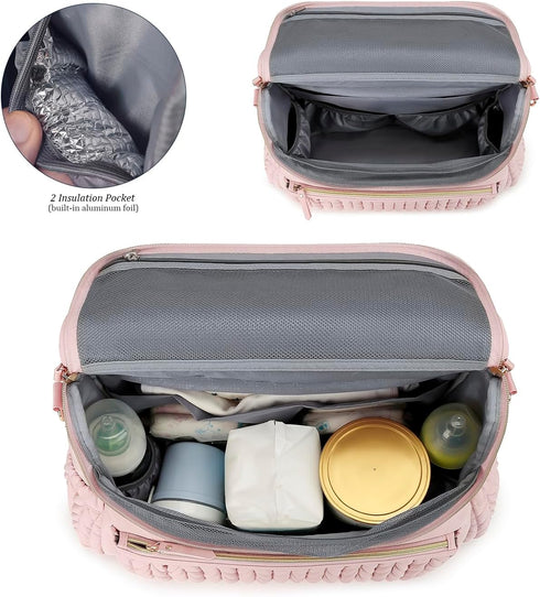Backpack Backpack Lmbabter Diaper Bag Messenger Bag Travel Maternity Bags Stylish Baby Bag with Changing Pad for Mom