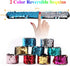 Childom 20 Pack Slap Bracelets - 2-Color Reversible Charm Bracelets with Sequins & Color Ball Head