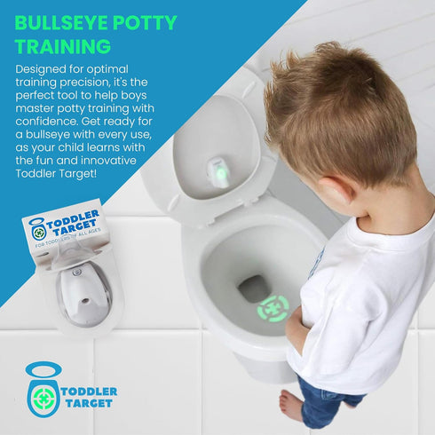 Adjustable Potty Toilet Target with Motion Sensor, Bullseye Illumination, and Nightlight, Precision Training - Ideal