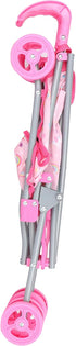 Dream Collection Doll Stroller - Metal Fold Up and Down Umbrella Stroller for Pretend Play, Pink