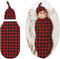 Christmas Checkered Swaddle Blankets Soft Receiving Blanket Baby Swaddle Wrap for Baby