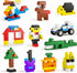 burgkidz Building Bricks, 568 Pieces Classic Building Blocks with Wheels, Door, Window, Storage Box, STEM Educational