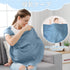 vrbabies (Rainbow-2) Double Ring Sling Baby Carrier for Newborn to Toddler,Adjustable Muslin Infant Wearing Wraps