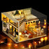 GuDoQi DIY Miniature Dollhouse Kit, Tiny House with Furniture and Music, 1:24 Scale Crafts Gift