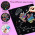 BAOXUE Set, 4-8 Scratch Art for Kids, Rainbow Scratch Paper Art Scratch Coloring Book,Arts and Crafts for Kid Ages