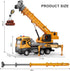 BLUEYAK 3 4 5 6 7 Set 29IN Kids Toys for Years Old Boys, Die-cast Construction Toys w/Lights & Sounds, Crane Arm Alloy