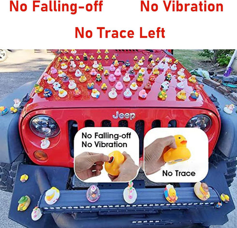 20 Pcs Duck Holder - 2024 Upgraded Air Vents for Car Dash, Dual Buckle Anti-Slip Rubber Duck Plug (Excluding Duck)