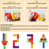 Candisplay (16PCS) Giant Pop Blocks Bubble Premium Silicone Pop Fidget Blocks for Endless Joy and Education - Vibrant