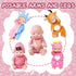 10 Haawooky Pcs Mini Baby Dolls,Cute Tiny Baby Doll Gifts for Kids,Lifelike Realistic Small Baby Dolls for Girls Boys