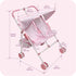 Badger Basket Double Doll Stroller - Foldable Tandem Stroller for Dolls with Canopy, Basket & Safety Belts