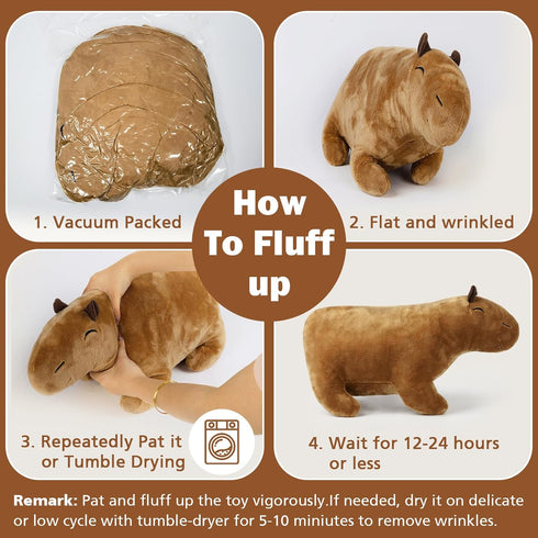 7.8 Inch Capybara Stuffed Animal Plush Toy - Capybara Plushie Gifts