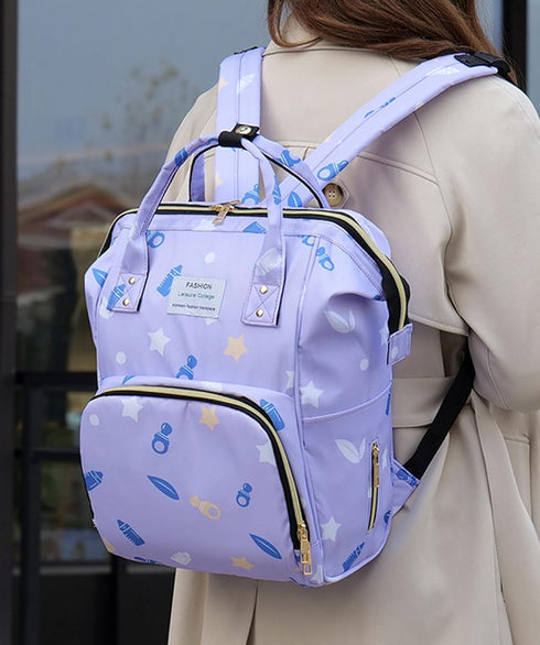 Ybberik Backpack 24L Diaper Bag for Moms with Insulated Pockets, Stroller Straps, Large Capacity, Lightweight Baby Bag