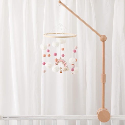 Wooden Crib Mobile Arm - Stylish Nursery Decor for Newborns