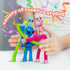 8Pack (8 Pack Pop Tubes Skeleton Fidget Toys for Kids, Robot Fidget Pop Toys Telescopic Suction Cup Toy for Stress